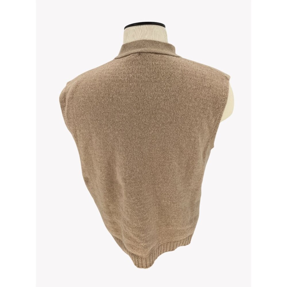 Vintage 70s Grunge Mens XL Distressed Kurt Cobain Cardigan Sweater Vest USA - Picture 4 of 7
